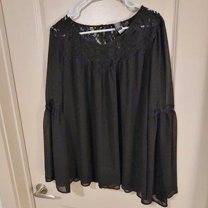 Torrid Blouse with Lace Detail